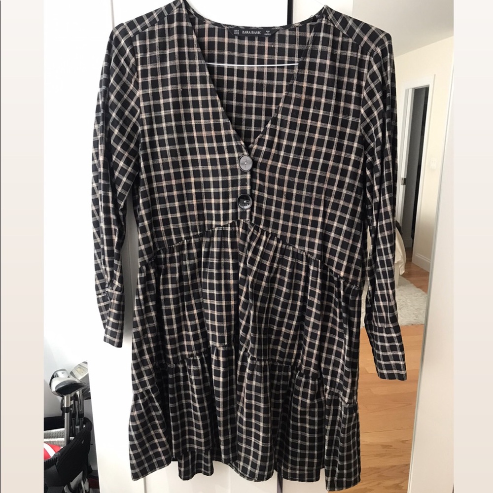 Amazing plaid zara mini dress